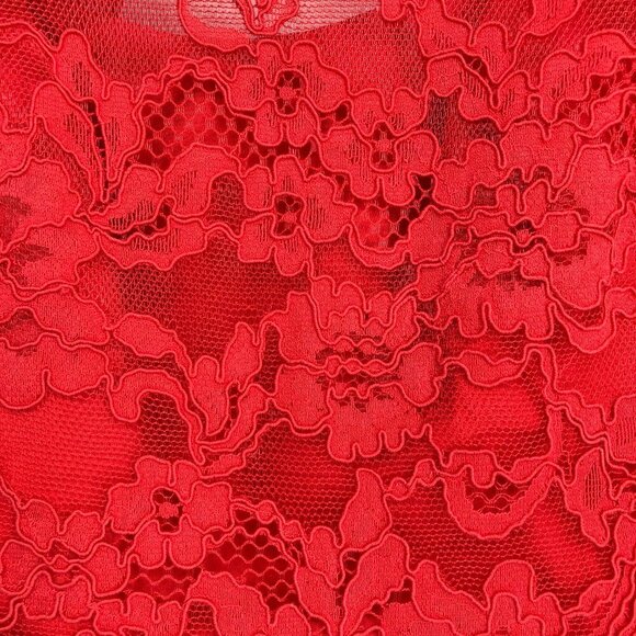 NWT Ever New Red Woven Lace Zena Wrap Dress in Sahara  Red size 2 - Picture 15 of 16